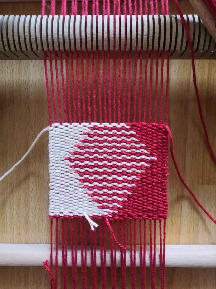 Closeup of the plain-weave